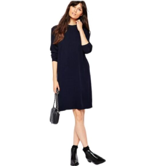 ASOS Just Female Cosa Shift Dress In Black Size XS - Picture 1 of 11